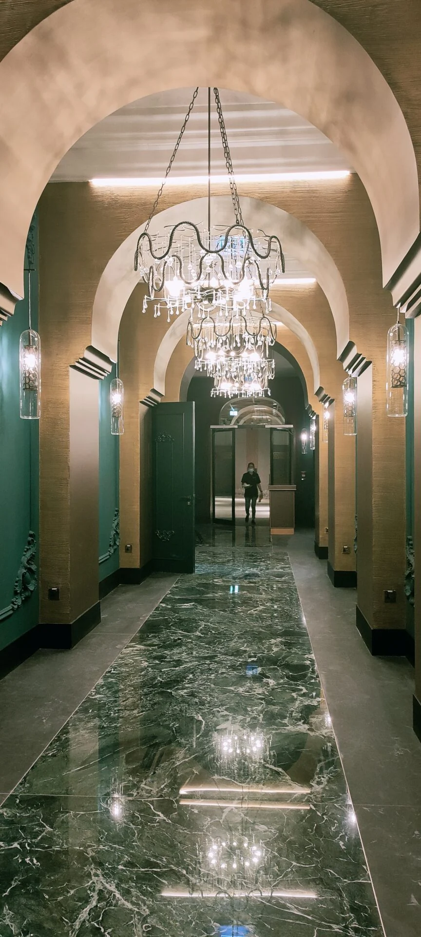Interior stone flooring