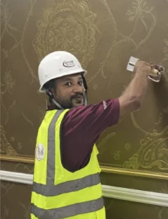 Decorative finish application