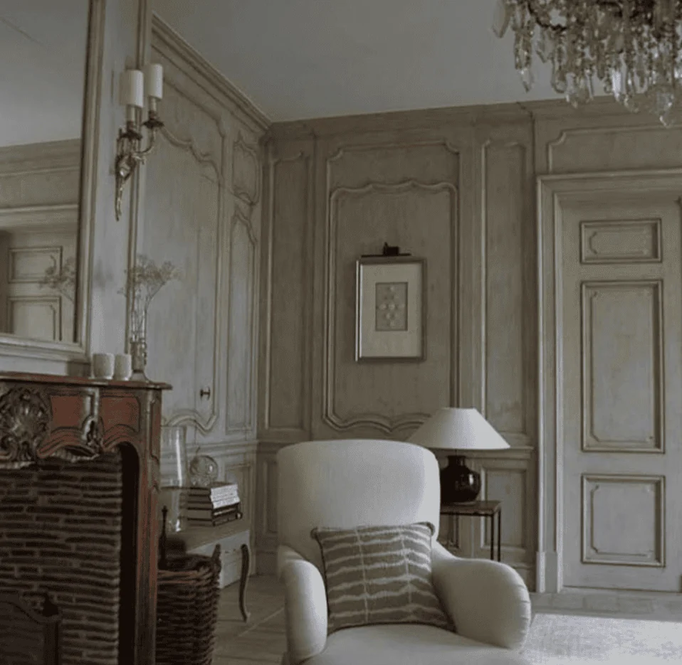 Wood and marble effect interior