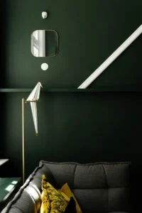 Contemporary green interior